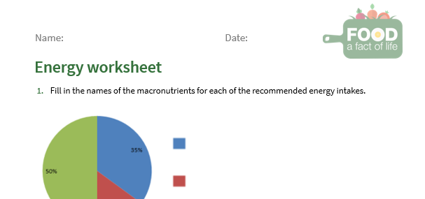 Energy worksheet (11-14)