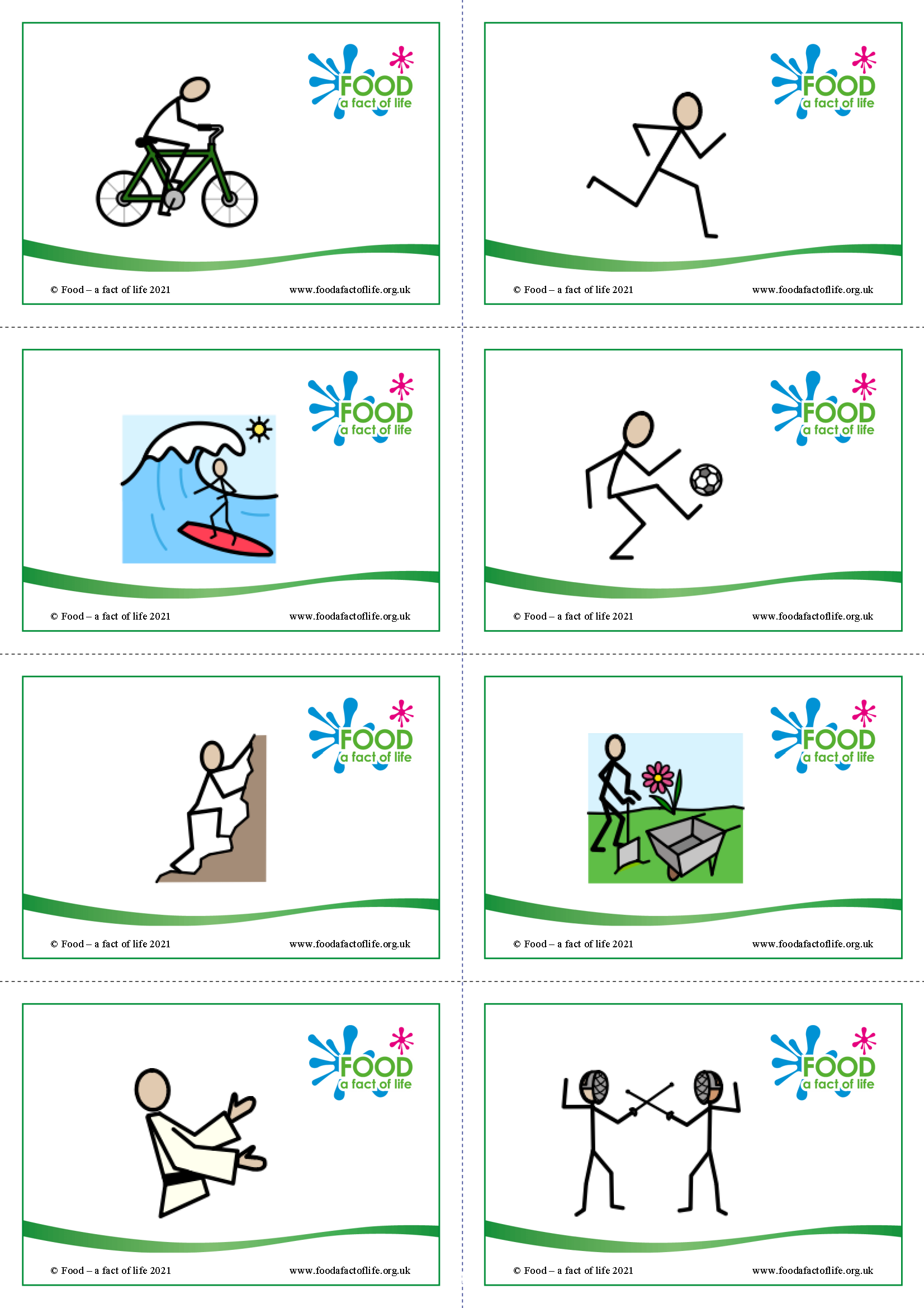 Activity cards Widgit
