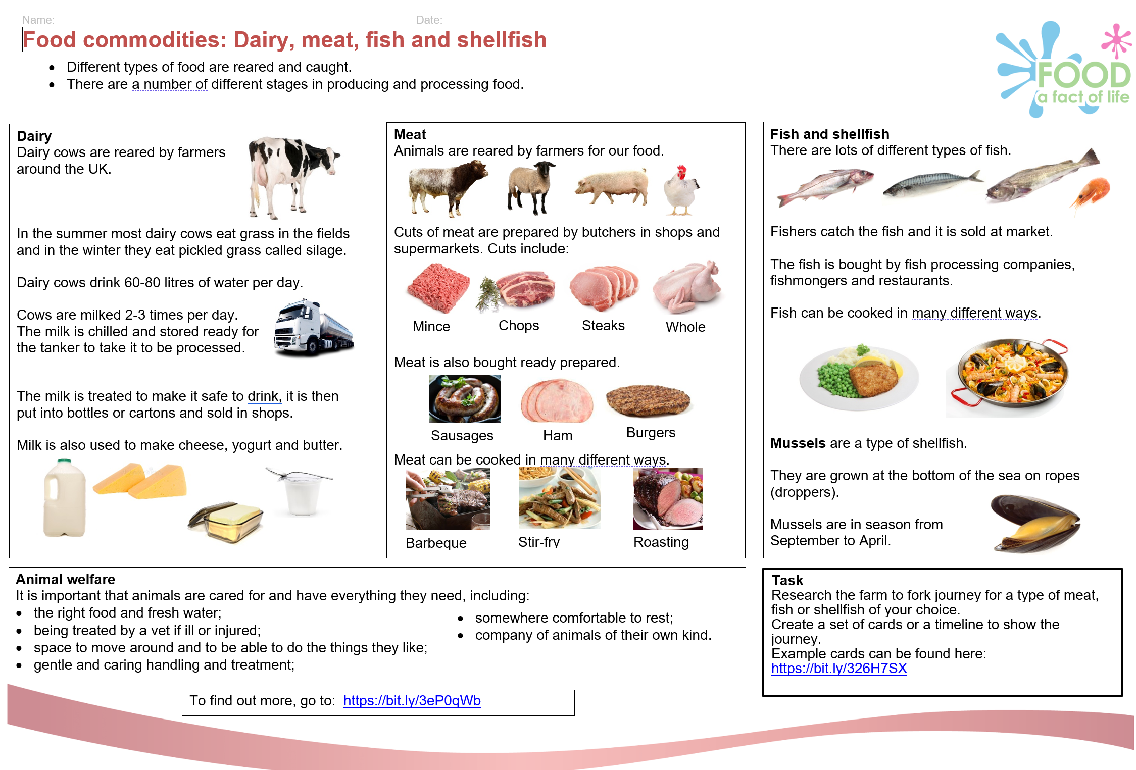 Dairy, meat and fish KO 7-11