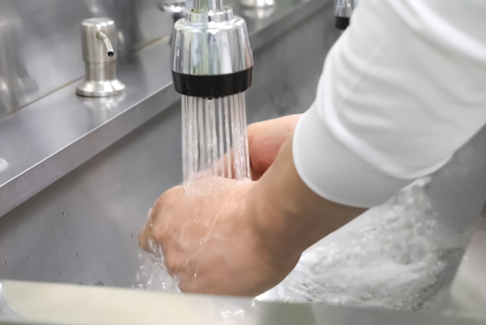 Washing hands