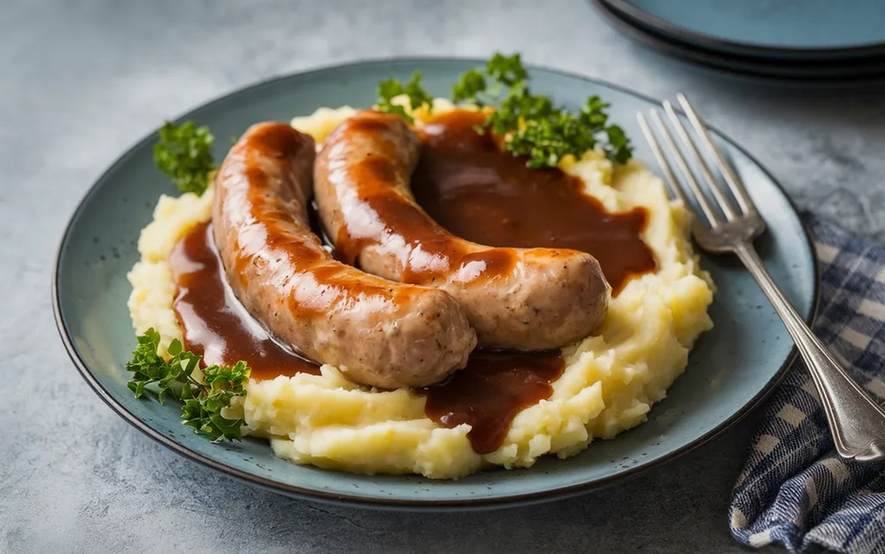 Modifying recipes - sausage and mash
