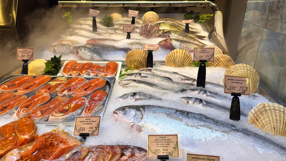 Types of fish and shellfish